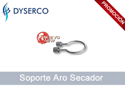 Soporte de aro mural brillo para secador de pelo